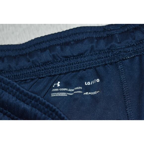 Under Armour Gym Shorts Mens Size Large With Pockets Performance Blue - Picture 4 of 5